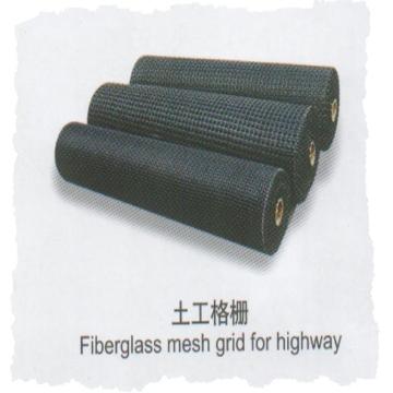 50kn/M-200kn/M Glass Fiber Geogrid Modified Bitumen Coated For Paving Reinforcement
