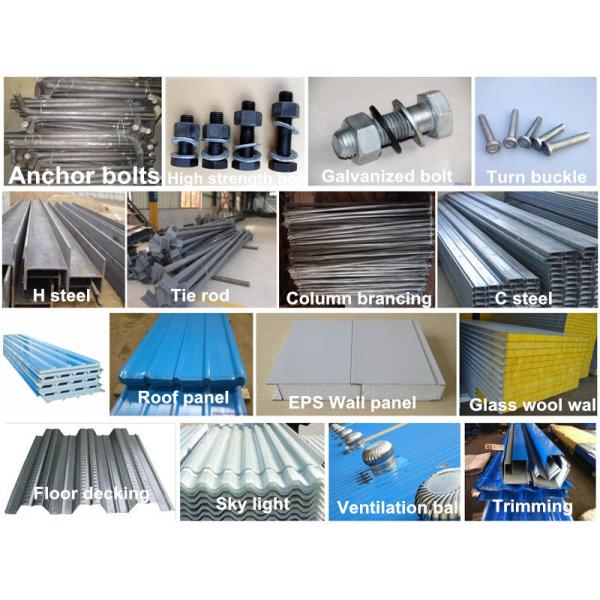 Clear Span Steel Barn Structures With High Security Slop Straight Roof