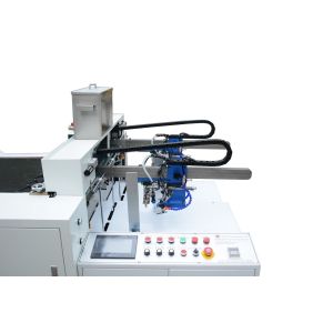 Double Feeder Automatic Gluing Machine To Make Book Cover , Chocolate Box