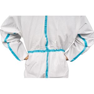 Waterproof Non Woven Pp 165cm Disposable Protective Suit