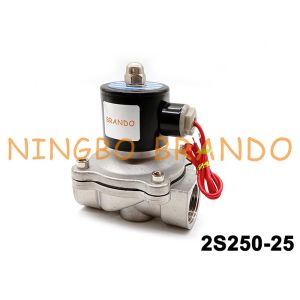 China AC220V 24VDC SUW-25 2S250-25 1'' Water Air Electromagnetic Valve on sale