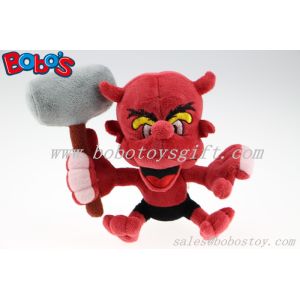 Cheap 7"Custom Toy Customized Made Stuffed Animal Red Devil Monster Toy for sale