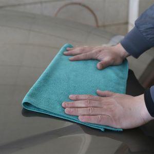 Quick Dry Reusable 30x30cm Soft Microfiber Cleaning Cloth Streak Free