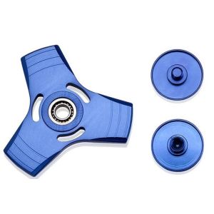 Desk toy spinner aluminium colorful fidget metal tri angle fight edc aluminum