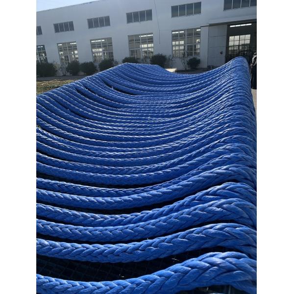 12 Strand UHMWPE Marine Rope Buoyant Low Stretch Mooring Line with 12-Strand