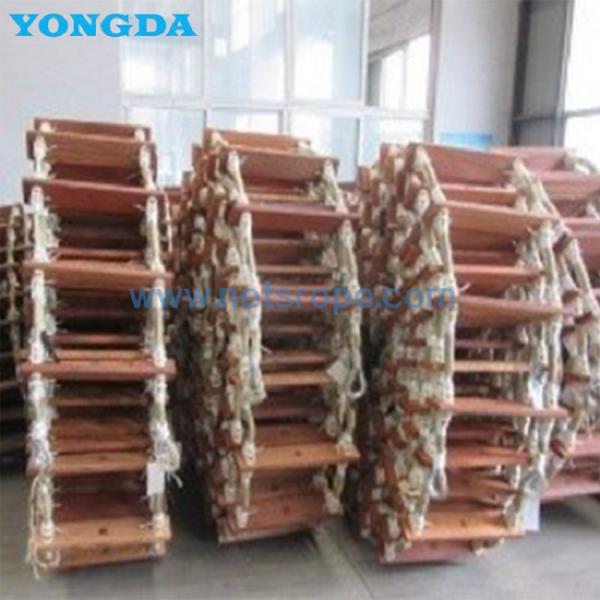 ISO 5489-2008 Marine Wooden Step Embarkation Rope Ladder