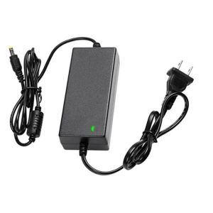 Black Desktop AC DC Power Adapter With 100mvpp Ripple Noise , 85% Efficiency