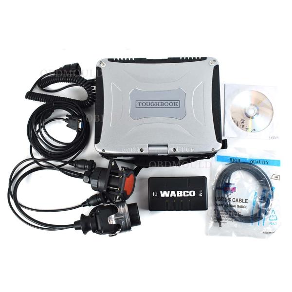 Quality WABCO WDI Heavy-Duty Diagnostic Kit for Trailers Trucks Buses with CF19 Laptop wholesale