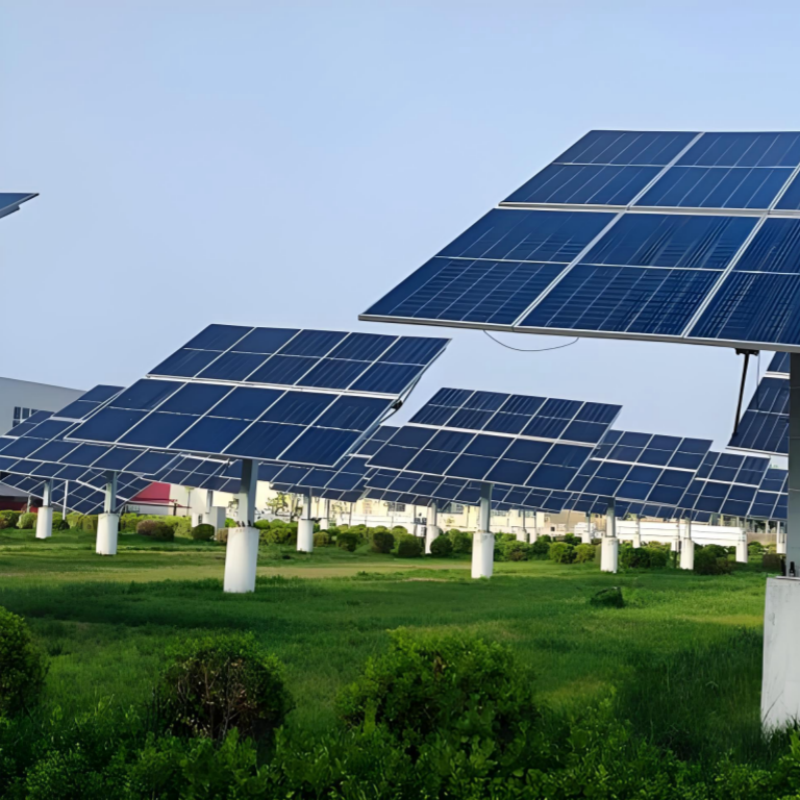 Cheap Aluminum 6005-T5 Ground Solar Mounting System with 10-35 Degrees Adjustable Tilt and 10 Years Warranty for sale