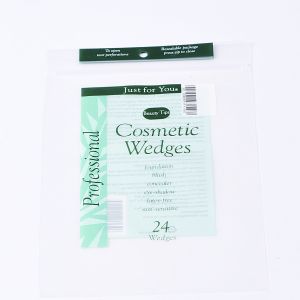 Custom Recyclable BOPP Poly Bag Packaging Plastic Bags With Sticky Seal Header