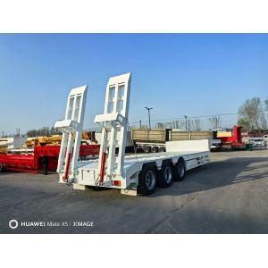 60ton Extendable Lowbed Trailer 3 /4/5 Axles Heavy Duty Hydraulic Lowboy Semi