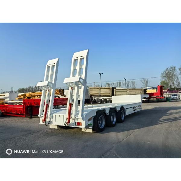 Quality 60ton Extendable Lowbed Trailer 3 /4/5 Axles Heavy Duty Hydraulic Lowboy Semi-Trailer wholesale