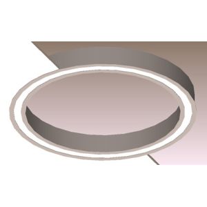 9331lm Round Linear Light 5000K-6500K Modern Linear Suspension Lighting