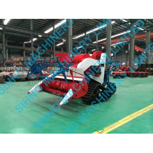 4LZ-0.7 rice and wheat combine harvester, small paddy farm harvester