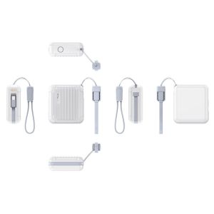 ABS Fast Charge Power Bank 10000mAh Compact Multi Port Power Bank With Data