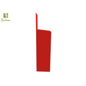 Red Retail Cardboard Display Shelves , 4 Tire Cardboard Pallet Display Hot