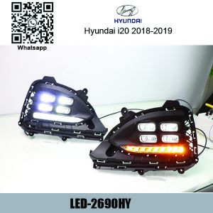 Hyundai i20 2018-2019 DRL LED Daytime Running Light led driving fog lights