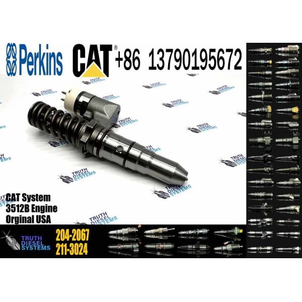 High Efficiency Diesel Common Rail Fuel Injector 204-2067 Diesel Injector for