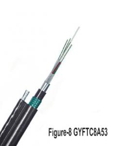 China 2KM Figure 8 Self Support 24 Core Fiber Optic Cable Single Mode on sale