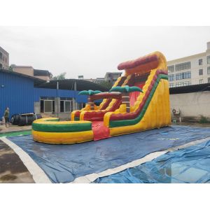 0.55mm PVC Tarpaulin Inflatable Dry Slide Wind Resistance