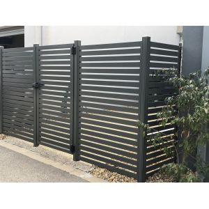 China OEM / ODM Aluminium Profile Gate Fence Powder Coated Design Consistency on sale