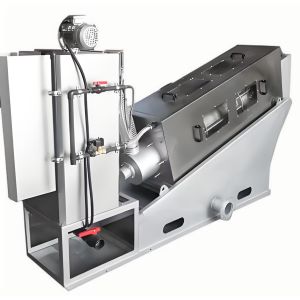 Combination of High-Efficiency Dual-Helical Screw Stacking Machine and Sludge