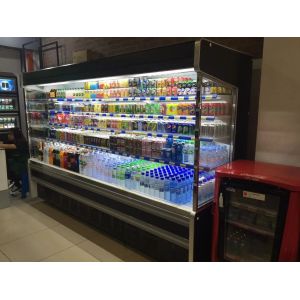 Upright Multideck Open Chiller Fridge With DANFOSS R404a / R134 Compressor