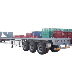 3 And 4axel 40ft 50ft 60ft Container Flatbed Trailer Tanzania Used Flatbed Semi