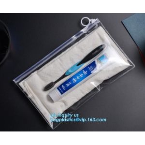 EVA Garment Packing Bag With zipper slider, cpe frosted zip lock bag with slide