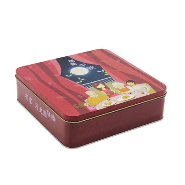 Factory Wholesale Custom Large Size Food Packaging Tin Can Mooncake Tin Can Gift Packaging Box