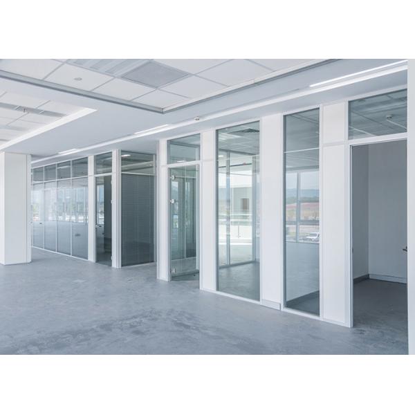 Quality Glass Partitions Revolutionize Spaces Double Glass Soundproof Swtch Panel Top To Ceiling With Blinds wholesale