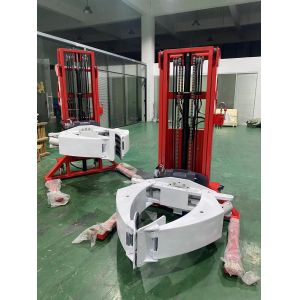 China Semi Electric Paper Roll Stacker With 1.6m Lifting Height 500kg Load Capacity For Heavy Reel Handling on sale China Semi Electric Paper Roll Stacker With 1.6m Lifting Height 500kg Load Capacity For Heavy Reel Handling on sale