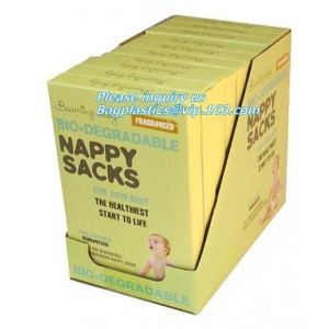 diaper sacks changing bag,PLA nappy bags, Compostable disposable biodegradable
