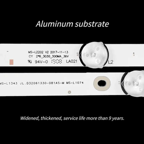 SMD3030 LED TV Backlight Strips 6LEDs For 32inch MS-L1343 JL.D32061330-081AS-M MS-L2202 V2
