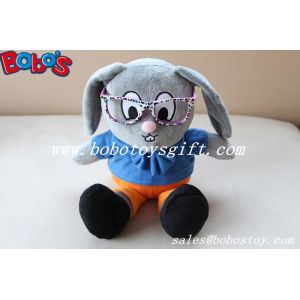Stuffed Rabbit Toy Customized Made Mr Rabbit Toy With Glass