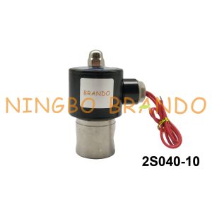 Cheap G3/8&quot; Female Thread Direct Acting Normally Closed 2S040-10 Stainless Steel 304 Solenoid Valve for sale