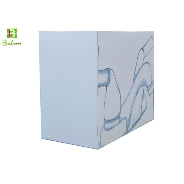 Quality White Square Cardboard Display Packaging boxes Corrugated A Degree wholesale