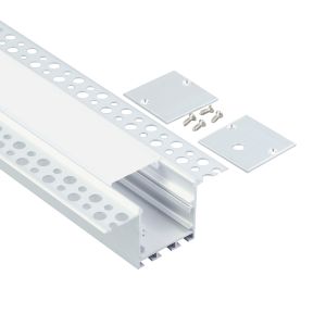 Plasterboard Flush Mounted Aluminium Led Profile For Architectural Gypsum