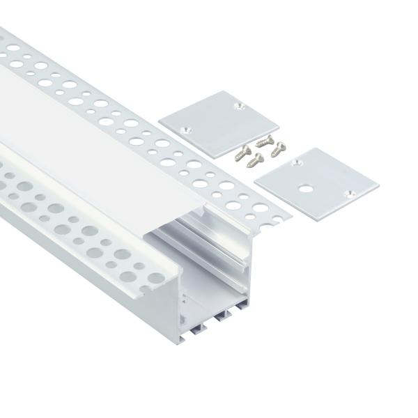 Quality 74*35mm Plasterboard LED Profile Architectural Gypsum Wall Recessed Linear wholesale