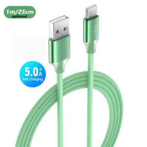 Cheap 2m 1m 25cm USB Type C Charging Cable Liquid Silicone Data Transfer Fast Charging Cable for sale