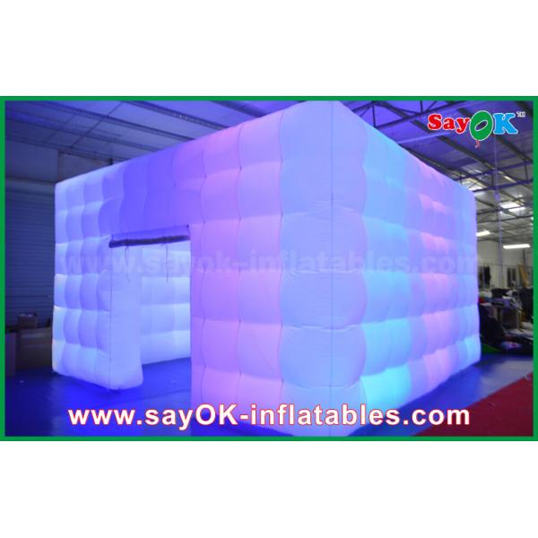 3 Man Inflatable Tent Cube 5x5m Oxford Cloth Inflatable Air Tent nightclub With Colorful Light Can Do Logo Print