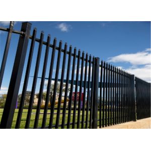Cheap Diplomat Security Fencing Panels 2.1mx2.4m black powder coated for sale