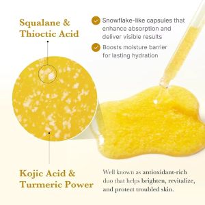Turmeric & Niacinamide Anti-Aging Whitening Serum with Hyaluronic Acid & Vitamin