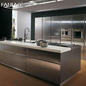 Custom Modular Modern Home Kitchen Furniture With Wine Cabinet