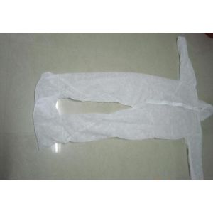 China Bio Chemical Ebola Hazmat Ppe Full Body  Suit Long Sleeves on sale