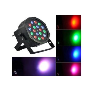 Cheap Indoor Led Par Light 18 X 1w/3w Flat Par Plastic House Low Cost TSA119
