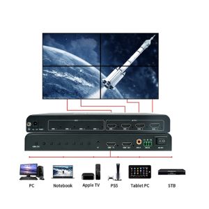 Multiple control modes Display Wall Controller HDMI 2.0 HDCP 2.2 4k Hdmi Video