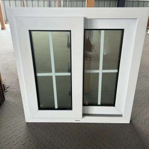 Honor Double Sliding PVC/UPVC Windows with Tempered Glass Plastic Frame for Home