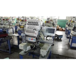Multifunction Computer Embroidery Machine Single Head With Touch Screen LCD