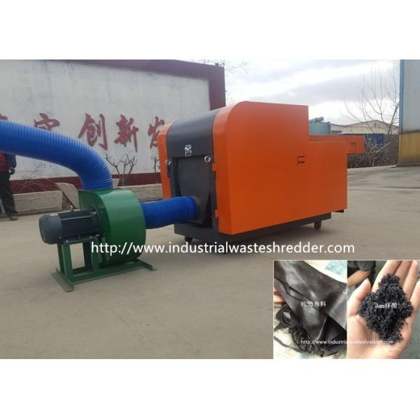 Quality PU Recycling Rag Cutting Machine Artificial Leather Animal Fur Shredder Crusher wholesale
